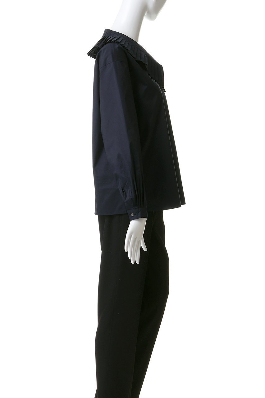 【マルティニーク/martinique】のアコーディオンプリーツカラーシャツ 人気、トレンドファッション・服の通販 founy(ファニー) 　ファッション　Fashion　レディースファッション　Fashion for Women　トップス・カットソー　Cut & Sew Tops　シャツ・ブラウス・オフィスカジュアル　Elegant Blouses & Button-Ups　おすすめ　Recommended / Our Picks　ジャケット　Jacket, Outerwear　スリーブ　Sleeve, Long Sleeve / Short Sleeve　パーティ　Party, Party Style　プリーツ　Pleats, Pleated　ロング　Long, Long-Length　エレガント 上品　Elegant　other-3|ID: prp329100004924711 ipo3291000000036952663