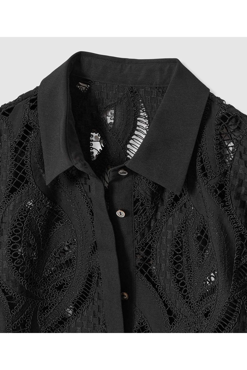 【アナイ/ANAYI】の【セットアップ対象商品】リーフコード刺繍半袖 ブラウス 人気、トレンドファッション・服の通販 founy(ファニー) ファッション Fashion レディースファッション Fashion for Women トップス・カットソー Cut & Sew Tops シャツ・ブラウス・オフィスカジュアル Elegant Blouses & Button-Ups おすすめ Recommended / Our Picks エンブロイダリー Embroidery Design ショート Short, Short Length スリーブ Sleeve, Long Sleeve / Short Sleeve セットアップ Set-Up, Coordinated Outfit バランス Balance, Style Balance モチーフ Motif, Design Theme リーフ Leaf, Botanical Leaf 半袖 Short Sleeve, Half Sleeve 無地 Plain, Solid Color other-3|ID: prp329100004924713 ipo3291000000036952680