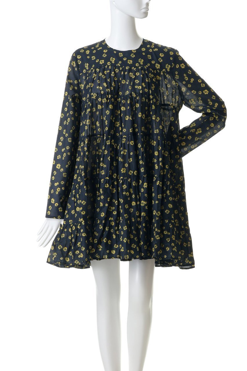 【マーレット/MERLETTE】のSOLIMAN PRINT フラワープリント ティアードドレス 人気、トレンドファッション・服の通販 founy(ファニー) 　ファッション　Fashion　レディースファッション　Fashion for Women　ワンピース　Dresses　フォーマル・パーティードレス・結婚式用ドレス　Elegant & Casual Dresses　チュニック　Tunic Tops & Dresses　おすすめ　Recommended / Our Picks　チュニック　Tunic, Long Top　ドレス　Dress, One-Piece　フラワー　Flower, Floral　プリント　Print, Printed Pattern　レギンス　Leggings, Stretch Pants　定番　Standard, Basic Item　春　Spring　other-2|ID: prp329100004924716 ipo3291000000036952718