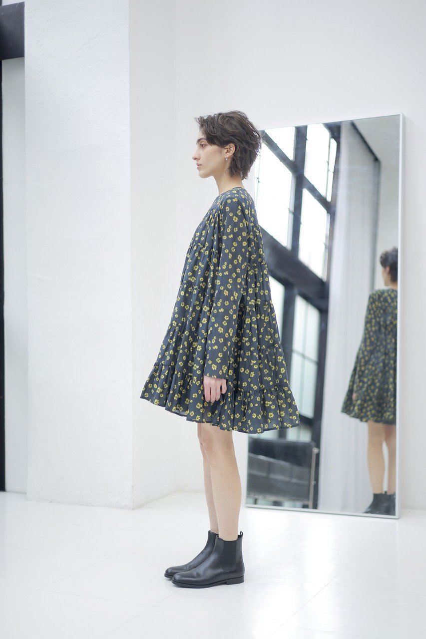 【マーレット/MERLETTE】のSOLIMAN PRINT フラワープリント ティアードドレス 人気、トレンドファッション・服の通販 founy(ファニー) 　ファッション　Fashion　レディースファッション　Fashion for Women　ワンピース　Dresses　フォーマル・パーティードレス・結婚式用ドレス　Elegant & Casual Dresses　チュニック　Tunic Tops & Dresses　おすすめ　Recommended / Our Picks　チュニック　Tunic, Long Top　ドレス　Dress, One-Piece　フラワー　Flower, Floral　プリント　Print, Printed Pattern　レギンス　Leggings, Stretch Pants　定番　Standard, Basic Item　春　Spring　other-7|ID: prp329100004924716 ipo3291000000036952723