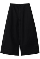 【プレインピープル/PLAIN PEOPLE】のコットンワイドパンツ 人気、トレンドファッション・服の通販 founy(ファニー) ファッション Fashion レディースファッション Fashion for Women パンツ Pants & Trousers ワイド Wide, Wide Fit thumbnail ブラック|ID: prp329100004924737 ipo3291000000036952920