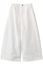【プレインピープル/PLAIN PEOPLE】のコットンワイドパンツ ホワイト|ID: prp329100004924737 ipo3291000000037237238