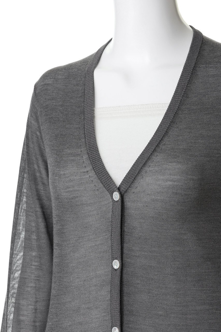 【チノ/CINOH】のSHEER シルク Vネック ニット カーディガン 人気、トレンドファッション・服の通販 founy(ファニー) 　ファッション　Fashion　レディースファッション　Fashion for Women　トップス・カットソー　Cut & Sew Tops　ニット　Knit Tops & Sweaters　カーディガン・羽織り　Layered Style Cardigans　Vネックトップス　V-Neck Tops / V-Cut Neckline Shirts　カーディガン　Cardigan, Knitwear　シルク　Silk, 100% Silk　スリーブ　Sleeve, Long Sleeve / Short Sleeve　夏　Summer　other-5|ID: prp329100004924759 ipo3291000000036953120