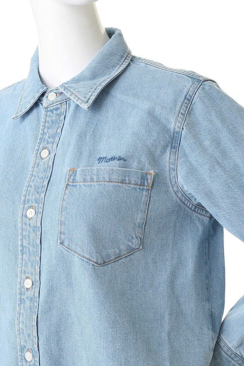 【マザー/MOTHER】のTHE HONOR ROLL クロップドデニムシャツ (GNS) 人気、トレンドファッション・服の通販 founy(ファニー) 　ファッション　Fashion　レディースファッション　Fashion for Women　トップス・カットソー　Cut & Sew Tops　シャツ・ブラウス・オフィスカジュアル　Elegant Blouses & Button-Ups　おすすめ　Recommended / Our Picks　クロップド　Cropped, Short Length　コンパクト　Compact, Small Size　スリーブ　Sleeve, Long Sleeve / Short Sleeve　デニム　Denim, Jeans Material　バランス　Balance, Style Balance　ロング　Long, Long-Length　ワイド　Wide, Wide Fit　人気　Popular, Best Seller　今季　This Season, Current Season　定番　Standard, Basic Item　other-5|ID: prp329100004924801 ipo3291000000036953464