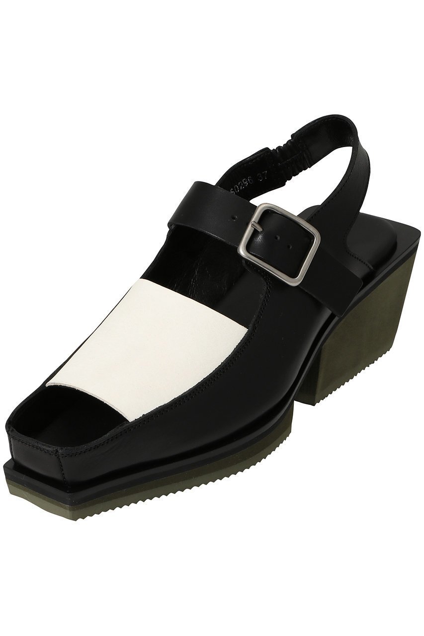 【ピアッカセッテ/ph7+】のボリュームソールサンダル インテリア・キッズ・メンズ・レディースファッション・服の通販 founy(ファニー) 　ファッション　Fashion　レディースファッション　Fashion for Women　サンダル　Sandals, Summer Shoes　シルバー　Silver, Metallic Silver　モダン　Modern, Contemporary　ブラック×ホワイト|ID: prp329100004924804 ipo3291000000036953481