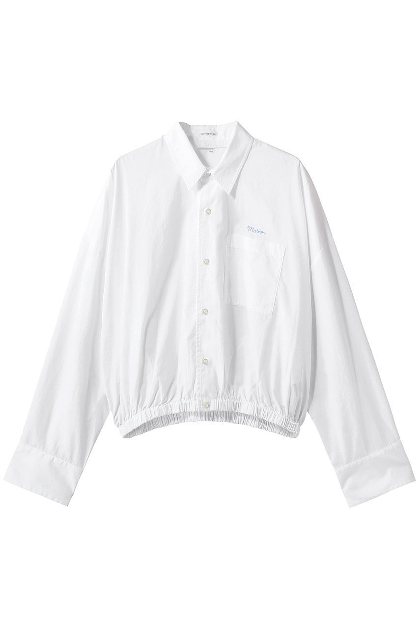 【マザー/MOTHER】のTHE SCRUNCHIE FRENCHIE クロップドシャツ (WHT) 人気、トレンドファッション・服の通販 founy(ファニー) 　ファッション　Fashion　レディースファッション　Fashion for Women　トップス・カットソー　Cut & Sew Tops　シャツ・ブラウス・オフィスカジュアル　Elegant Blouses & Button-Ups　クロップド　Cropped, Short Length　スリーブ　Sleeve, Long Sleeve / Short Sleeve　ベーシック　Basic, Essential　ロング　Long, Long-Length　定番　Standard, Basic Item　 other-1|ID: prp329100004924805 ipo3291000000036953489