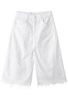 【マザー/MOTHER】のTHE WHOLE LOT ZIP TWIST FRAY ホワイトハーフパンツ (TNN) ホワイト|ID: prp329100004924811 ipo3291000000036953519
