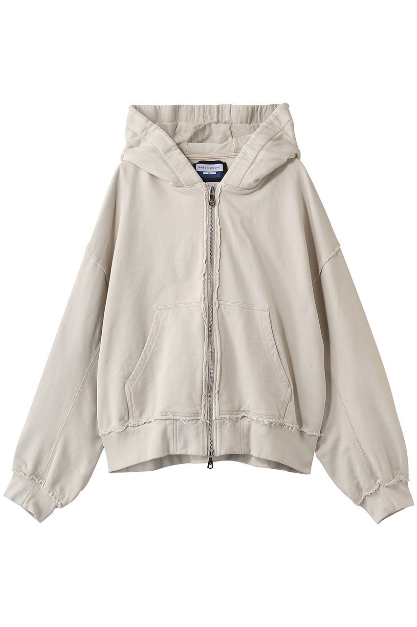 【メゾンスペシャル/MAISON SPECIAL】の【UNISEX】Prime-Over ギャザーフーディー ZIPパーカー インテリア・キッズ・メンズ・レディースファッション・服の通販 founy(ファニー) 　ファッション　Fashion　レディースファッション　Fashion for Women　トップス・カットソー　Cut & Sew Tops　シャツ・ブラウス・オフィスカジュアル　Elegant Blouses & Button-Ups　レディースパーカー・カジュアルフーディー　Casual Hoodies & Sweatshirts　ロングTシャツ・Tシャツ　Longline T-Shirts & Tees　スウェット・クルーネックトップス　Sweatshirts & Crewnecks / Relaxed Fit Sweat Tops　カットソー・ベーシックTシャツ　Cut-and-Sewn Tops / Stretch Tees & Basics　ユニセックス　Unisex, Genderless　ギャザー　Gathered, Ruffled　スリット　Slit, Slit Detail　パーカー　Hoodie, Parka　G.BGE(グレーベージュ)|ID: prp329100004924813 ipo3291000000036953531