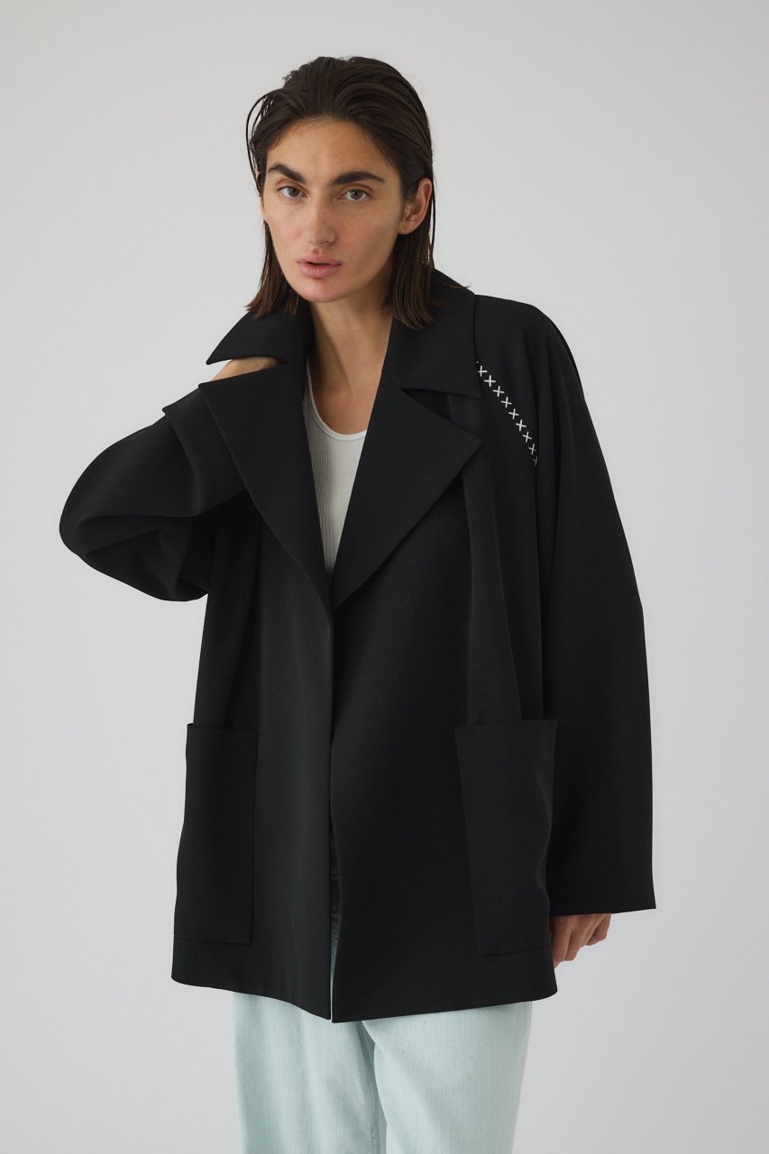 【リムアーク/RIM.ARK】のHidden detail over trench/トレンチコート 人気、トレンドファッション・服の通販 founy(ファニー) 　ファッション　Fashion　レディースファッション　Fashion for Women　アウター　Coat / Outerwear Collection　コート・ロングコート・ピーコート　Long Coats, Peacoats & More　トレンチコート / 春秋の定番アウター　Trench Coats　スタンド　Stand Collar, Upright Stand　トレンチ　Trench, Trench Coat　ルーズ　Loose, Oversized　ロング　Long, Long-Length　ワイド　Wide, Wide Fit　エレガント 上品　Elegant　other-6|ID: prp329100004924820 ipo3291000000036953598