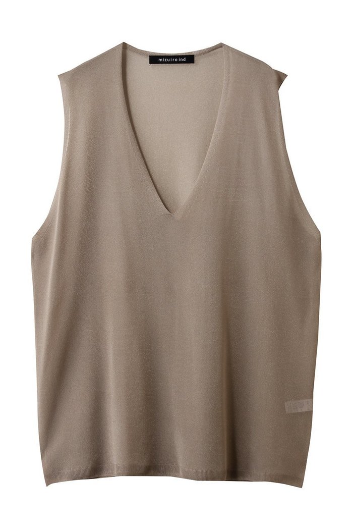 【ミズイロ インド/mizuiro ind】のsheer deep V neck vest ベスト インテリア・キッズ・メンズ・レディースファッション・服の通販 founy(ファニー) https://founy.com/ ファッション Fashion レディースファッション Fashion for Women トップス・カットソー Cut & Sew Tops ニット Knit Tops & Sweaters ベスト&ジレ / 重ね着スタイル Vests & Gilets カジュアルプルオーバー・ニットトップス Pullovers & Knit Tops / Casual Pullovers シアー Sheer, See-Through ベスト Vest, Waistcoat リラックス Relax, Relaxed Fit ワイド Wide, Wide Fit |ID: prp329100004924830 ipo3291000000036953683
