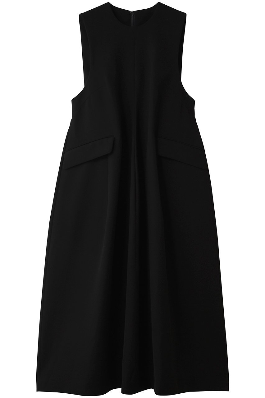 【エンフォルド/ENFOLD】のJUMPER DRESS インテリア・キッズ・メンズ・レディースファッション・服の通販 founy(ファニー) 　ファッション　Fashion　レディースファッション　Fashion for Women　パンツ　Pants & Trousers　ドレス　Dress, One-Piece　パターン　Pattern, Design Print　ワーク　Workwear, Utility Style　ブラック|ID: prp329100004924841 ipo3291000000036953781