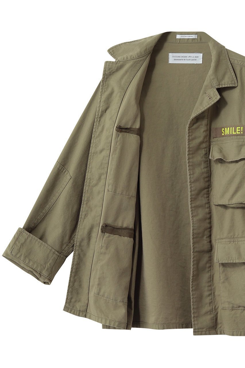 【クチュールドアダム/COUTURE D'ADAM】のスマイリー Old BDU ジャケット 人気、トレンドファッション・服の通販 founy(ファニー) ファッション Fashion レディースファッション Fashion for Women アウター Coat / Outerwear Collection レディースジャケット・軽アウター Jackets クラシック Classic, Timeless Style ジャケット Jacket, Outerwear バランス Balance, Style Balance フェミニン Feminine, Girly フラップ Flap, Flap Pocket フロント Front, Front Design ポケット Pocket, Pocket Detail ミリタリー Military, Army Style ヴィンテージ Vintage Style 人気 Popular, Best Seller other-6|ID: prp329100004924854 ipo3291000000036953906
