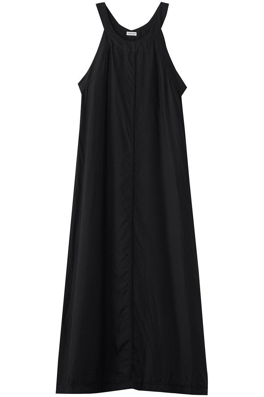 【アンスクリア/INSCRIRE】のキュプラ ノースリーブ ドレス インテリア・キッズ・メンズ・レディースファッション・服の通販 founy(ファニー) 　ファッション　Fashion　レディースファッション　Fashion for Women　ワンピース　Dresses　フォーマル・パーティードレス・結婚式用ドレス　Elegant & Casual Dresses　チュニック　Tunic Tops & Dresses　キュプラ　Cupro, Eco Fabric　スリーブ　Sleeve, Long Sleeve / Short Sleeve　チュニック　Tunic, Long Top　ドレス　Dress, One-Piece　ノースリーブ　Sleeveless, No-Sleeve　バランス　Balance, Style Balance　ロング　Long, Long-Length　ブラック|ID: prp329100004924856 ipo3291000000036953912