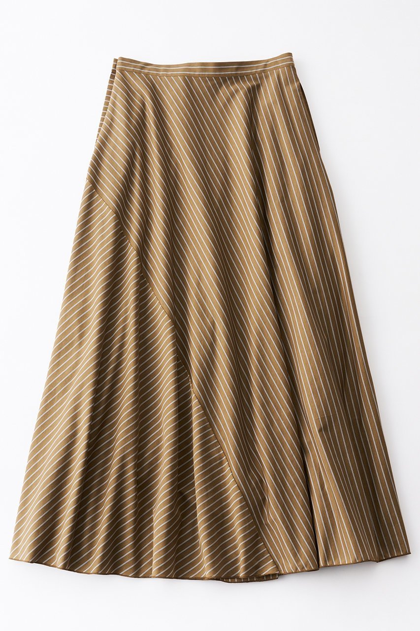 【グッド ピープル グッド ステッチング グッド プロダクト/GOOD PEOPLE GOOD STITCHING GOOD PRODUCT】のフレア ラップ スカート 人気、トレンドファッション・服の通販 founy(ファニー) 　ファッション　Fashion　レディースファッション　Fashion for Women　スカート　Skirts　ロングスカート　Long Skirts / Maxi & Midi Skirts　カットソー　Cut and Sewn Top　ストライプ　Stripe, Striped Pattern　ダブル　Double, Double-Breasted　フレア　Flare, Flared　ラップ　Wrap, Wrap Design　ロング　Long, Long-Length　エレガント 上品　Elegant　other-3|ID: prp329100004924866 ipo3291000000036953990