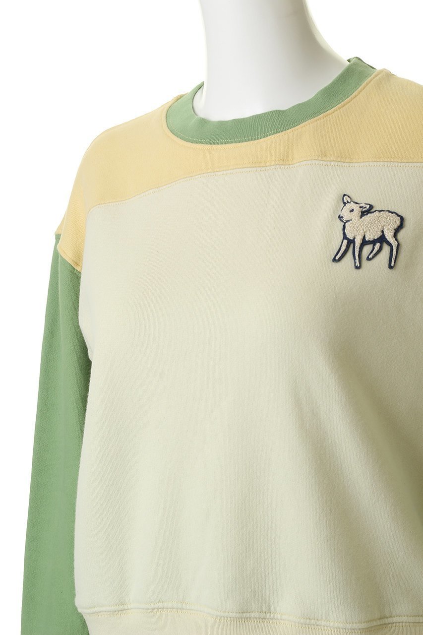 【マザー/MOTHER】のTHE HALF BASE ラムモチーフ スウェット トップス (RBA) 人気、トレンドファッション・服の通販 founy(ファニー) 　ファッション　Fashion　レディースファッション　Fashion for Women　トップス・カットソー　Cut & Sew Tops　シャツ・ブラウス・オフィスカジュアル　Elegant Blouses & Button-Ups　レディースパーカー・カジュアルフーディー　Casual Hoodies & Sweatshirts　ロングTシャツ・Tシャツ　Longline T-Shirts & Tees　スウェット・クルーネックトップス　Sweatshirts & Crewnecks / Relaxed Fit Sweat Tops　カットソー・ベーシックTシャツ　Cut-and-Sewn Tops / Stretch Tees & Basics　クロップド　Cropped, Short Length　スウェット / スエット　Sweatshirt, Sweatwear　フロント　Front, Front Design　モチーフ　Motif, Design Theme　レトロ　Retro, Vintage Style　other-5|ID: prp329100004924875 ipo3291000000036954051