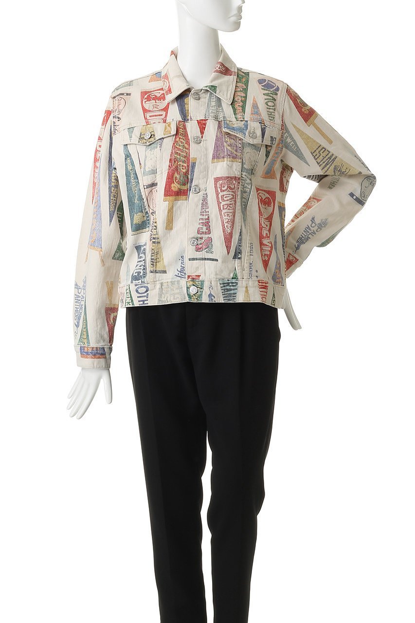 【マザー/MOTHER】のTHE BRUISER フラッグプリントジャケット (PER) 人気、トレンドファッション・服の通販 founy(ファニー) 　ファッション　Fashion　レディースファッション　Fashion for Women　アウター　Coat / Outerwear Collection　レディースジャケット・軽アウター　Jackets　ジャケット　Jacket, Outerwear　バランス　Balance, Style Balance　フレア　Flare, Flared　プリント　Print, Printed Pattern　モダン　Modern, Contemporary　ワイド　Wide, Wide Fit　other-2|ID: prp329100004924878 ipo3291000000036954070