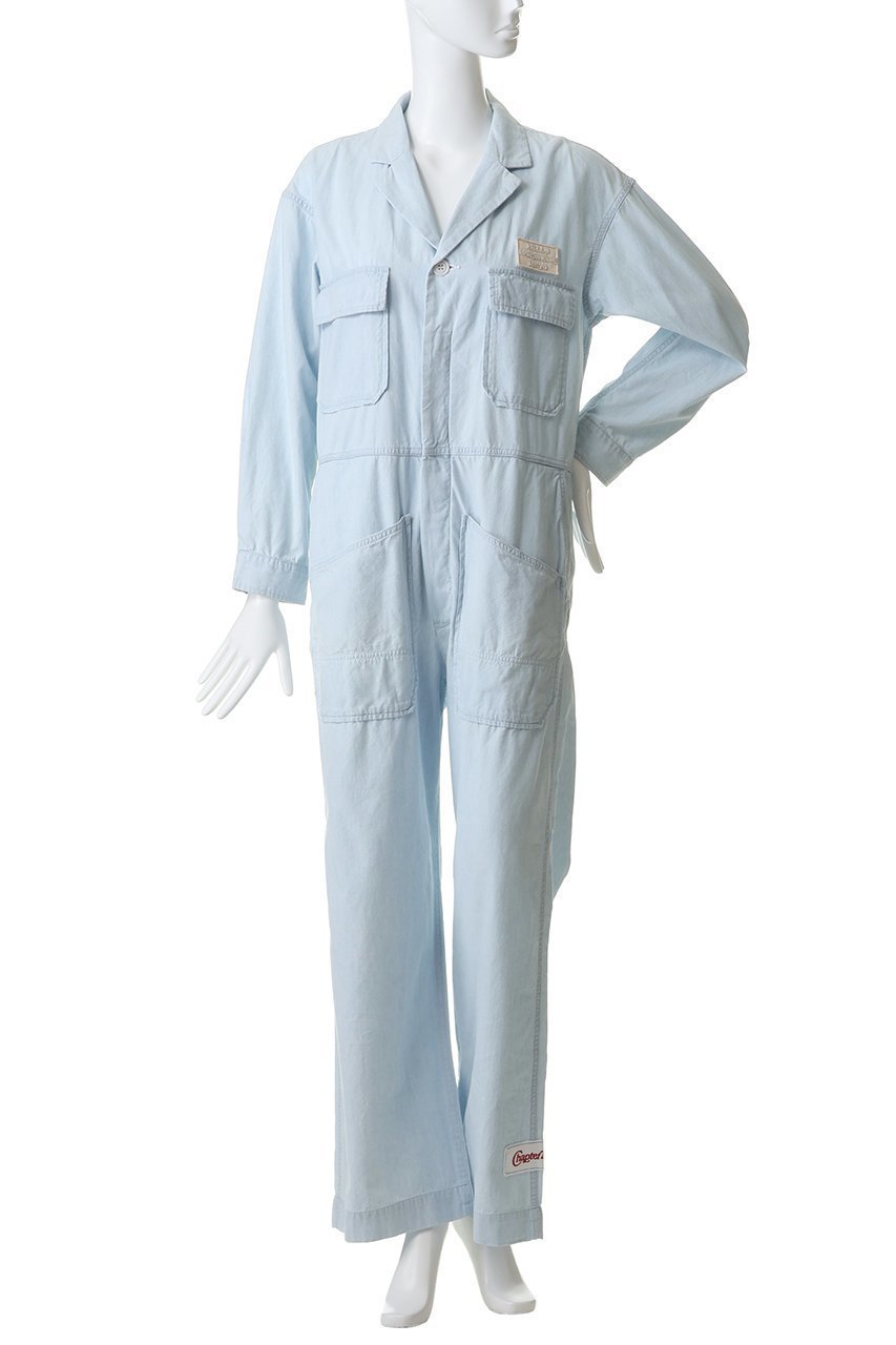 【マディソンブルー/MADISONBLUE】のJUMP SUIT CHAMBRAY(VW) ジャンプスーツ 人気、トレンドファッション・服の通販 founy(ファニー) 　ファッション　Fashion　レディースファッション　Fashion for Women　パンツ　Pants & Trousers　シャンブレー　Chambray, Denim-Like Fabric　スーツ　Suit, Formalwear　other-2|ID: prp329100004924890 ipo3291000000036954163