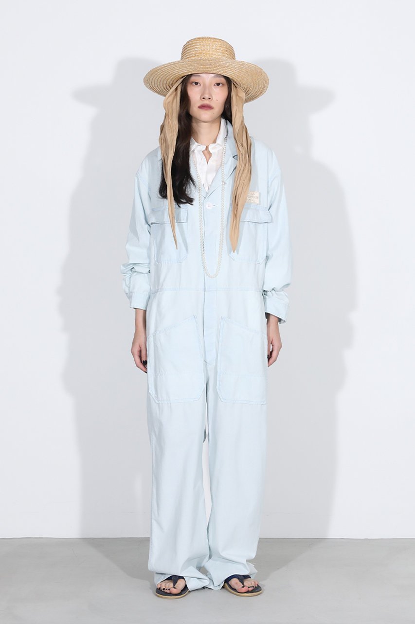 【マディソンブルー/MADISONBLUE】のJUMP SUIT CHAMBRAY(VW) ジャンプスーツ 人気、トレンドファッション・服の通販 founy(ファニー) 　ファッション　Fashion　レディースファッション　Fashion for Women　パンツ　Pants & Trousers　シャンブレー　Chambray, Denim-Like Fabric　スーツ　Suit, Formalwear　other-6|ID: prp329100004924890 ipo3291000000036954167