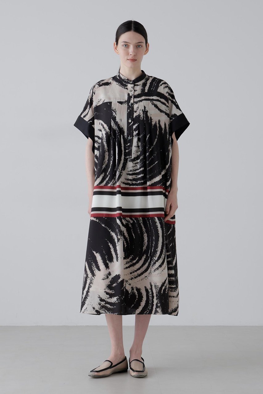 【アドーア/ADORE】のモダントライバルプリントワンピース 人気、トレンドファッション・服の通販 founy(ファニー) ファッション Fashion レディースファッション Fashion for Women ワンピース Dresses チュニック Tunic Tops & Dresses チュニック Tunic, Long Top フロント Front, Front Design プリント Print, Printed Pattern ボーダー Border, Stripe モダン Modern, Contemporary モチーフ Motif, Design Theme ロング Long, Long-Length other-1|ID: prp329100004924900 ipo3291000000036954263