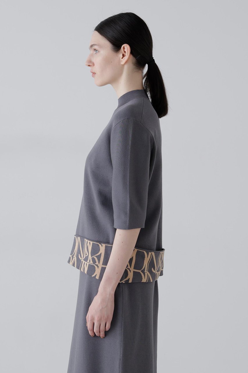 【アドーア/ADORE】のヒドゥンロゴニット 人気、トレンドファッション・服の通販 founy(ファニー) ファッション Fashion レディースファッション Fashion for Women トップス・カットソー Cut & Sew Tops ニット Knit Tops & Sweaters カジュアルプルオーバー・ニットトップス Pullovers & Knit Tops / Casual Pullovers ベーシック Basic, Essential 半袖 Short Sleeve, Half Sleeve other-3|ID: prp329100004924903 ipo3291000000036954288