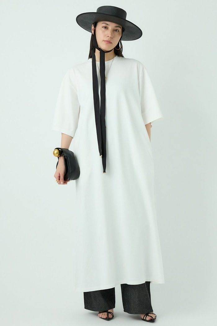 【カオス/Chaos】の【WHY NOT NOW】ルースワンピース インテリア・キッズ・メンズ・レディースファッション・服の通販 founy(ファニー) https://founy.com/ ファッション Fashion レディースファッション Fashion for Women ワンピース Dresses チュニック Tunic Tops & Dresses インナー Innerwear シルケット Silket, Silky Cotton スリット Slit, Slit Detail チュニック Tunic, Long Top デニム Denim, Jeans Material ロング Long, Long-Length |ID: prp329100004924908 ipo3291000000036954319