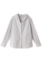 【ジェイドット/j.】のスーピマコットンストライプアシメブラウス 人気、トレンドファッション・服の通販 founy(ファニー) ファッション Fashion レディースファッション Fashion for Women トップス・カットソー Cut & Sew Tops シャツ・ブラウス・オフィスカジュアル Elegant Blouses & Button-Ups アシンメトリー Asymmetrical Style カッティング Cutting Detail スリーブ Sleeve, Long Sleeve / Short Sleeve ロング Long, Long-Length thumbnail ブルーストライプ|ID: prp329100004924911 ipo3291000000036954333