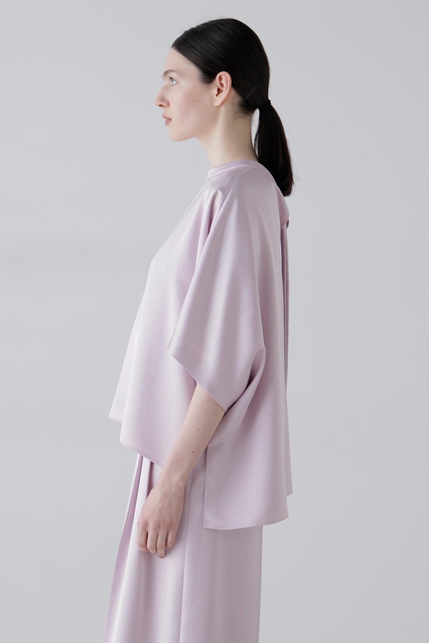 【アドーア/ADORE】のラスターサテンブラウス 人気、トレンドファッション・服の通販 founy(ファニー) 　ファッション　Fashion　レディースファッション　Fashion for Women　トップス・カットソー　Cut & Sew Tops　シャツ・ブラウス・オフィスカジュアル　Elegant Blouses & Button-Ups　おすすめ　Recommended / Our Picks　なめらか　Smooth, Silky Texture　サテン　Satin, Glossy Fabric　ショート　Short, Short Length　スリーブ　Sleeve, Long Sleeve / Short Sleeve　セットアップ　Set-Up, Coordinated Outfit　ルーズ　Loose, Oversized　エレガント 上品　Elegant　再入荷　Restock / Back in Stock　other-3|ID: prp329100004924915 ipo3291000000036954376