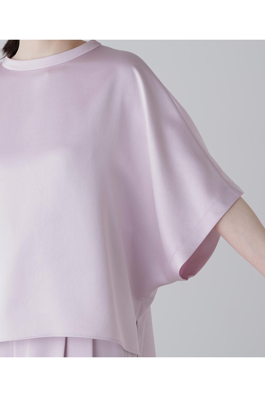 【アドーア/ADORE】のラスターサテンブラウス 人気、トレンドファッション・服の通販 founy(ファニー) 　ファッション　Fashion　レディースファッション　Fashion for Women　トップス・カットソー　Cut & Sew Tops　シャツ・ブラウス・オフィスカジュアル　Elegant Blouses & Button-Ups　おすすめ　Recommended / Our Picks　なめらか　Smooth, Silky Texture　サテン　Satin, Glossy Fabric　ショート　Short, Short Length　スリーブ　Sleeve, Long Sleeve / Short Sleeve　セットアップ　Set-Up, Coordinated Outfit　ルーズ　Loose, Oversized　エレガント 上品　Elegant　再入荷　Restock / Back in Stock　other-6|ID: prp329100004924915 ipo3291000000036954380