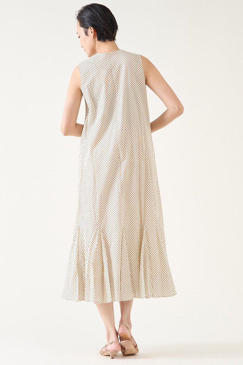 【マルティニーク/martinique】の《別注》【MARIHA】夏の月影のドレス ノースリーブ Polka Dot Ecru 人気、トレンドファッション・服の通販 founy(ファニー) 　ファッション　Fashion　レディースファッション　Fashion for Women　ワンピース　Dresses　フォーマル・パーティードレス・結婚式用ドレス　Elegant & Casual Dresses　チュニック　Tunic Tops & Dresses　インド　Indian Textile　エレガント 上品　Elegant　チュニック　Tunic, Long Top　ドット　Polka Dot, Dot Pattern　ドレス　Dress, One-Piece　ノースリーブ　Sleeveless, No-Sleeve　バランス　Balance, Style Balance　別注　Limited Edition, Custom Order　ロング　Long, Long-Length　夏　Summer　other-3|ID: prp329100004924929 ipo3291000000036954464