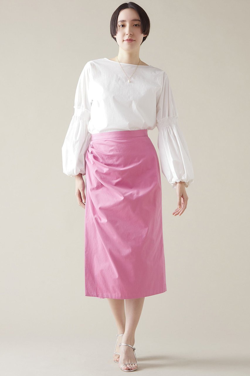 【マルティニーク/martinique】のサイドタックスカート 人気、トレンドファッション・服の通販 founy(ファニー) 　ファッション　Fashion　レディースファッション　Fashion for Women　スカート　Skirts　サテン　Satin, Glossy Fabric　other-4|ID: prp329100004924943 ipo3291000000036954604