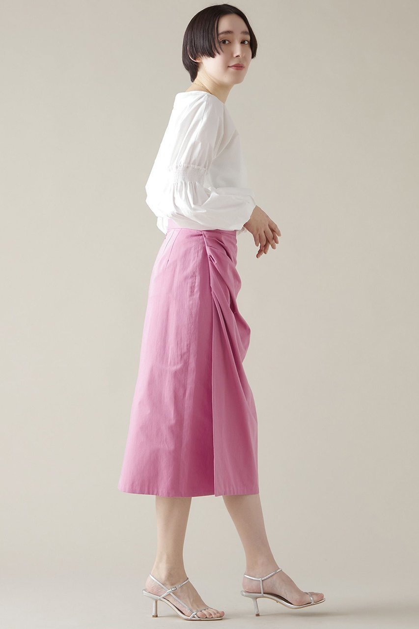 【マルティニーク/martinique】のサイドタックスカート 人気、トレンドファッション・服の通販 founy(ファニー) 　ファッション　Fashion　レディースファッション　Fashion for Women　スカート　Skirts　サテン　Satin, Glossy Fabric　other-5|ID: prp329100004924943 ipo3291000000036954605