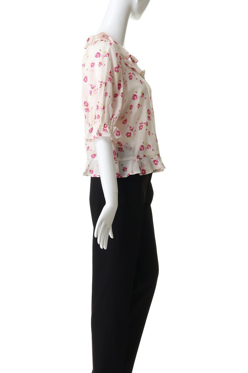 【ナナデコール/nanadecor】のフレンチローズブラウス 人気、トレンドファッション・服の通販 founy(ファニー) 　ファッション　Fashion　レディースファッション　Fashion for Women　トップス・カットソー　Cut & Sew Tops　シャツ・ブラウス・オフィスカジュアル　Elegant Blouses & Button-Ups　スリーブ　Sleeve, Long Sleeve / Short Sleeve　フリル　Frill, Ruffle　フレンチ　French, French Style　ロング　Long, Long-Length　ローズ　Rose, Rose Motif　other-3|ID: prp329100004924946 ipo3291000000036954635