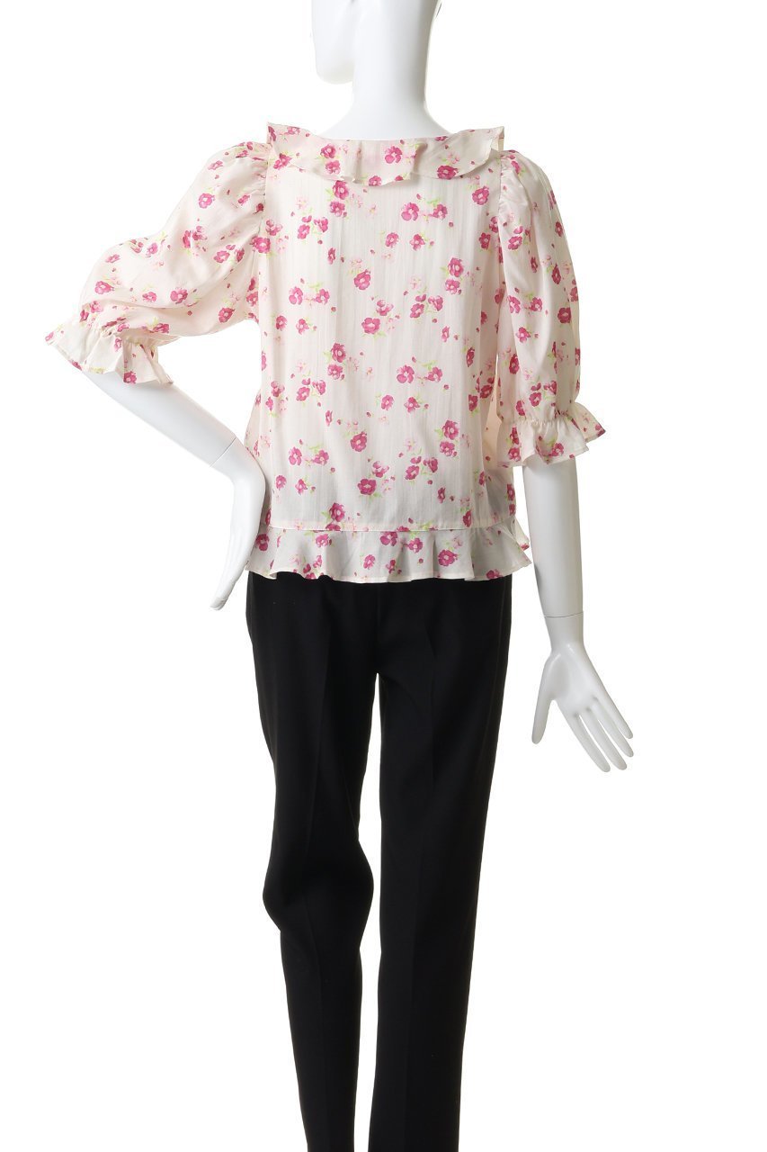 【ナナデコール/nanadecor】のフレンチローズブラウス 人気、トレンドファッション・服の通販 founy(ファニー) 　ファッション　Fashion　レディースファッション　Fashion for Women　トップス・カットソー　Cut & Sew Tops　シャツ・ブラウス・オフィスカジュアル　Elegant Blouses & Button-Ups　スリーブ　Sleeve, Long Sleeve / Short Sleeve　フリル　Frill, Ruffle　フレンチ　French, French Style　ロング　Long, Long-Length　ローズ　Rose, Rose Motif　other-4|ID: prp329100004924946 ipo3291000000036954636