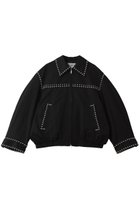 【クラネ/CLANE】のW COLOR STUDDED DRIZZLER JACKET ブルゾン BLACK|ID: prp329100004924953 ipo3291000000036954707