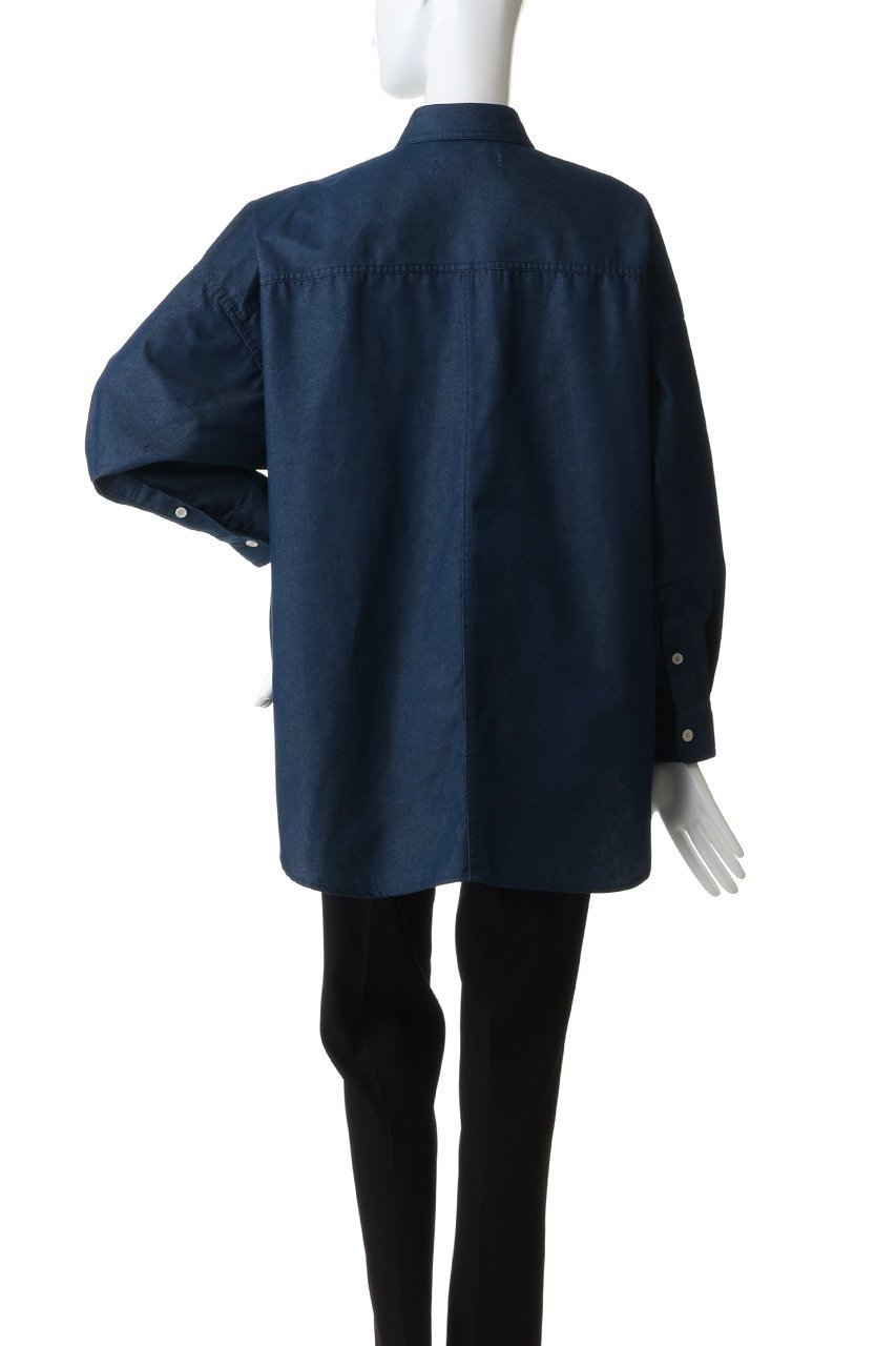 【エリオポール/heliopole】のデニムBIGシャツ 人気、トレンドファッション・服の通販 founy(ファニー) 　ファッション　Fashion　レディースファッション　Fashion for Women　トップス・カットソー　Cut & Sew Tops　シャツ・ブラウス・オフィスカジュアル　Elegant Blouses & Button-Ups　スリーブ　Sleeve, Long Sleeve / Short Sleeve　ダメージ　Distressed, Destroyed　デニム　Denim, Jeans Material　ビッグ　Big, Oversized　ロング　Long, Long-Length　other-4|ID: prp329100004924954 ipo3291000000036954722