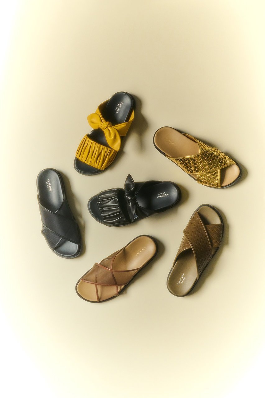 【リュニック エ モア/L'unique et moi】の【ELLE SHOP限定】Sophie メッシュレザークロスベルトサンダル 人気、トレンドファッション・服の通販 founy(ファニー) 　ファッション　Fashion　レディースファッション　Fashion for Women　ベルト&ウエストマーク　Belts & Waist Accessories　サンダル　Sandals, Summer Shoes　デニム　Denim, Jeans Material　モダン　Modern, Contemporary　定番　Standard, Basic Item　other-7|ID: prp329100004924959 ipo3291000000036954764