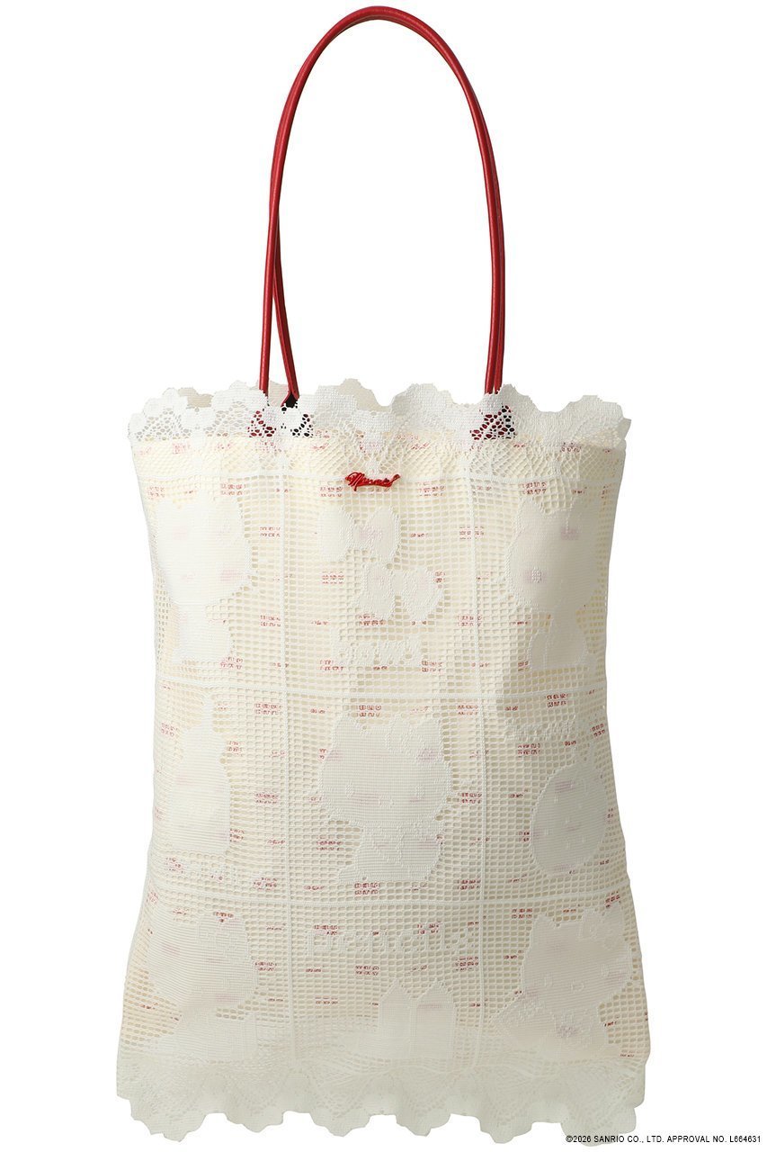 【ミュベール/MUVEIL】のサンリオキャラクターズコラボ ハローキティ レースバッグ 人気、トレンドファッション・服の通販 founy(ファニー) 　ファッション　Fashion　レディースファッション　Fashion for Women　バッグ　Bags　エレガント 上品　Elegant　バランス　Balance, Style Balance　プリント　Print, Printed Pattern　レース　Lace, Lace Fabric　 other-1|ID: prp329100004924963 ipo3291000000036954783