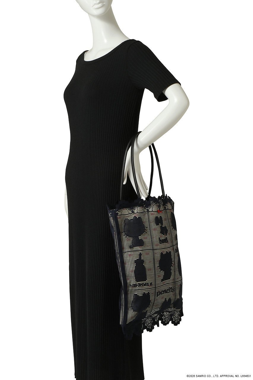 【ミュベール/MUVEIL】のサンリオキャラクターズコラボ ハローキティ レースバッグ 人気、トレンドファッション・服の通販 founy(ファニー) 　ファッション　Fashion　レディースファッション　Fashion for Women　バッグ　Bags　エレガント 上品　Elegant　バランス　Balance, Style Balance　プリント　Print, Printed Pattern　レース　Lace, Lace Fabric　other-2|ID: prp329100004924963 ipo3291000000036954790