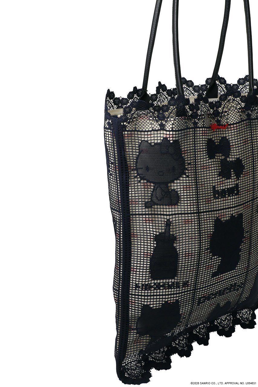 【ミュベール/MUVEIL】のサンリオキャラクターズコラボ ハローキティ レースバッグ 人気、トレンドファッション・服の通販 founy(ファニー) 　ファッション　Fashion　レディースファッション　Fashion for Women　バッグ　Bags　エレガント 上品　Elegant　バランス　Balance, Style Balance　プリント　Print, Printed Pattern　レース　Lace, Lace Fabric　other-4|ID: prp329100004924963 ipo3291000000036954792