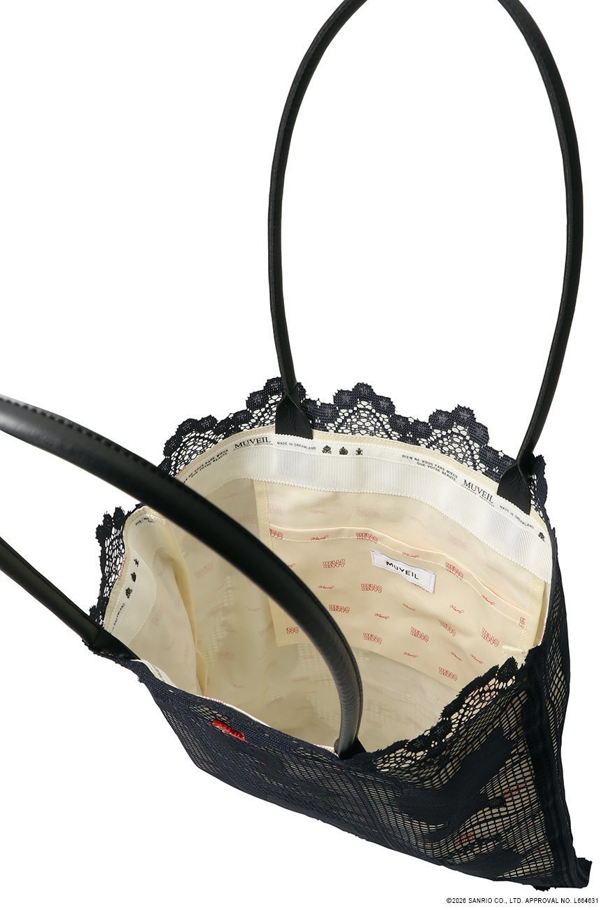 【ミュベール/MUVEIL】のサンリオキャラクターズコラボ ハローキティ レースバッグ 人気、トレンドファッション・服の通販 founy(ファニー) 　ファッション　Fashion　レディースファッション　Fashion for Women　バッグ　Bags　エレガント 上品　Elegant　バランス　Balance, Style Balance　プリント　Print, Printed Pattern　レース　Lace, Lace Fabric　other-5|ID: prp329100004924963 ipo3291000000036954793
