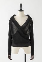 【オーヴィル/EAUVIRE】のカシュクールプルオーバー 人気、トレンドファッション・服の通販 founy(ファニー) ファッション Fashion レディースファッション Fashion for Women トップス・カットソー Cut & Sew Tops ニット Knit Tops & Sweaters カジュアルプルオーバー・ニットトップス Pullovers & Knit Tops / Casual Pullovers おすすめ Recommended / Our Picks インナー Innerwear キャミソール Camisole, Spaghetti Strap Top フィット Fit, Slim Fit 再入荷 Restock / Back in Stock 日本製 Made In Japan thumbnail ブラック|ID: prp329100004924979 ipo3291000000036954946