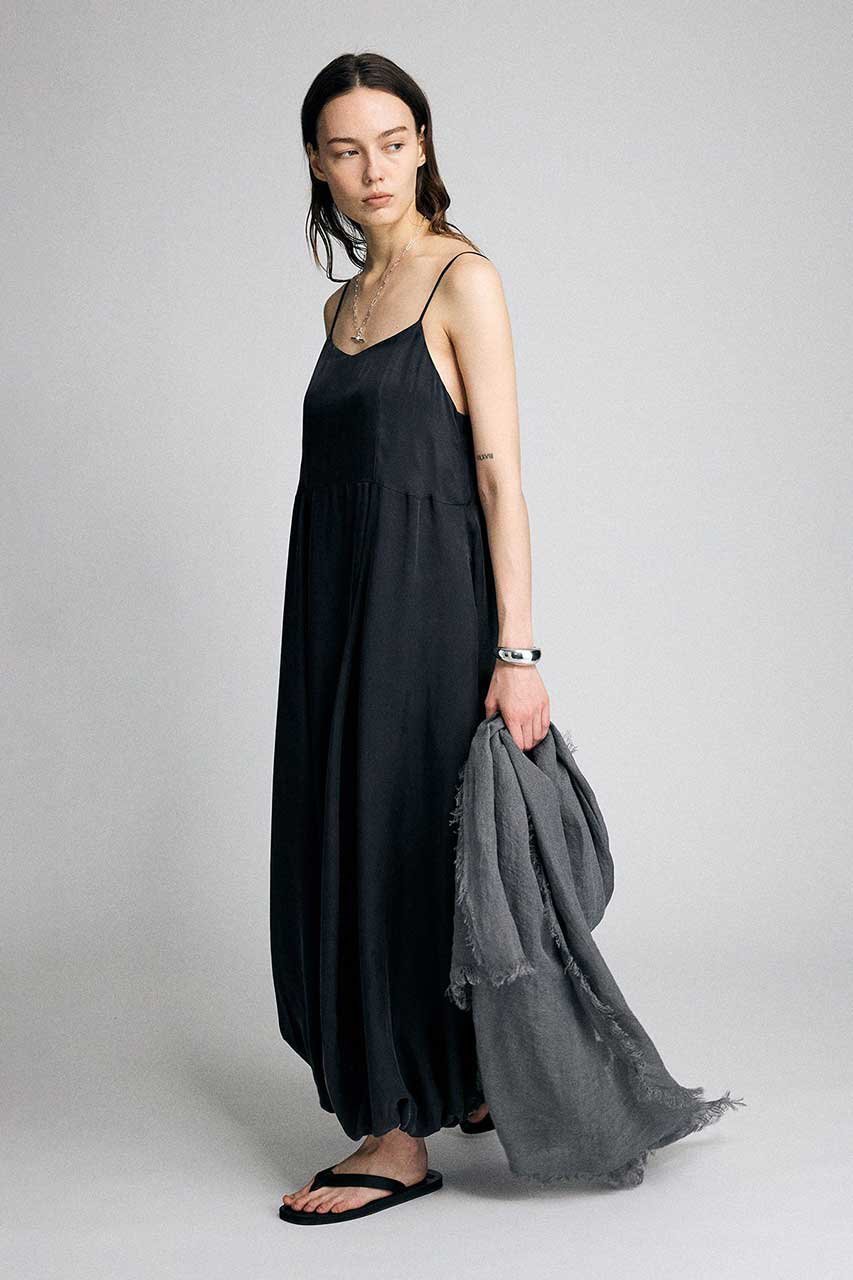 【ブリル/BRILL】のサテンバルーンキャミワンピース 人気、トレンドファッション・服の通販 founy(ファニー) 　ファッション　Fashion　レディースファッション　Fashion for Women　ワンピース　Dresses　キャミソールワンピース　Camisole Dresses　チュニック　Tunic Tops & Dresses　キャミソール　Camisole, Spaghetti Strap Top　キュプラ　Cupro, Eco Fabric　チュニック　Tunic, Long Top　バルーン　Balloon, Balloon Silhouette　フィット　Fit, Slim Fit　ロング　Long, Long-Length　エレガント 上品　Elegant　other-2|ID: prp329100004924983 ipo3291000000036954979