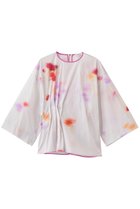 【ブラミンク/BLAMINK】のフラワークルーネックブラウス 人気、トレンドファッション・服の通販 founy(ファニー) ファッション Fashion レディースファッション Fashion for Women トップス・カットソー Cut & Sew Tops シャツ・ブラウス・オフィスカジュアル Elegant Blouses & Button-Ups アシンメトリー Asymmetrical Style スリーブ Sleeve, Long Sleeve / Short Sleeve フラワー Flower, Floral プリント Print, Printed Pattern ランダム Random, Irregular ロング Long, Long-Length thumbnail オフホワイト|ID: prp329100004924992 ipo3291000000036955060