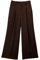 【デパリエ/DEPAREILLE】のサテンフレアパンツ ブラウン|ID: prp329100004924997 ipo3291000000036955097