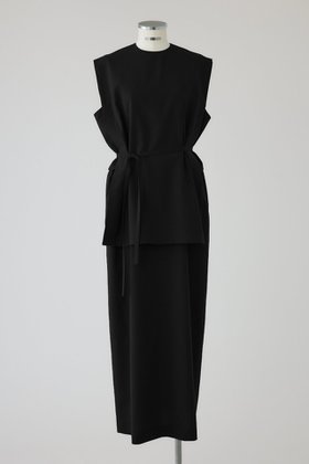 【リムアーク/RIM.ARK】 Square layered dress/ドレス大人の最旬トレンドファッション＆コーディネート founy(ファウニー) ファッション Fashion レディースファッション Fashion for Women ワンピース Dresses フォーマル・パーティードレス・結婚式用ドレス Elegant & Casual Dresses チュニック Tunic Tops & Dresses スクエア Square, Square Shape チュニック Tunic, Long Top ドレス Dress, One-Piece メランジ Melange, Mixed Yarn ロング Long, Long-Length |ID:prp329100004925014