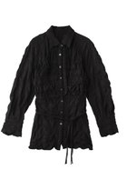 【メゾンスペシャル/MAISON SPECIAL】のSharpened Shape Shirt/シャーリングシェイプシャツ 人気、トレンドファッション・服の通販 founy(ファニー) ファッション Fashion レディースファッション Fashion for Women トップス・カットソー Cut & Sew Tops シャツ・ブラウス・オフィスカジュアル Elegant Blouses & Button-Ups シャーリング Shirring, Ruched スリット Slit, Slit Detail スリーブ Sleeve, Long Sleeve / Short Sleeve ノースリーブ Sleeveless, No-Sleeve ボレロ Bolero, Short Cardigan ロング Long, Long-Length thumbnail BLK(ブラック)|ID: prp329100004925020 ipo3291000000036955345
