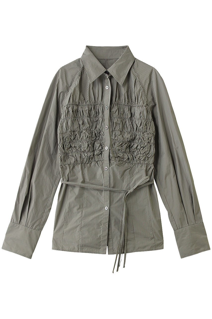 【メゾンスペシャル/MAISON SPECIAL】のSharpened Shape Shirt/シャーリングシェイプシャツ インテリア・キッズ・メンズ・レディースファッション・服の通販 founy(ファニー) 　ファッション　Fashion　レディースファッション　Fashion for Women　トップス・カットソー　Cut & Sew Tops　シャツ・ブラウス・オフィスカジュアル　Elegant Blouses & Button-Ups　シャーリング　Shirring, Ruched　スリット　Slit, Slit Detail　スリーブ　Sleeve, Long Sleeve / Short Sleeve　ノースリーブ　Sleeveless, No-Sleeve　ボレロ　Bolero, Short Cardigan　ロング　Long, Long-Length　MLT1(マルチカラー)|ID: prp329100004925020 ipo3291000000036955348