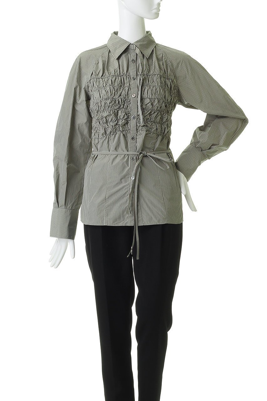【メゾンスペシャル/MAISON SPECIAL】のSharpened Shape Shirt/シャーリングシェイプシャツ 人気、トレンドファッション・服の通販 founy(ファニー) 　ファッション　Fashion　レディースファッション　Fashion for Women　トップス・カットソー　Cut & Sew Tops　シャツ・ブラウス・オフィスカジュアル　Elegant Blouses & Button-Ups　シャーリング　Shirring, Ruched　スリット　Slit, Slit Detail　スリーブ　Sleeve, Long Sleeve / Short Sleeve　ノースリーブ　Sleeveless, No-Sleeve　ボレロ　Bolero, Short Cardigan　ロング　Long, Long-Length　other-2|ID: prp329100004925020 ipo3291000000036955349