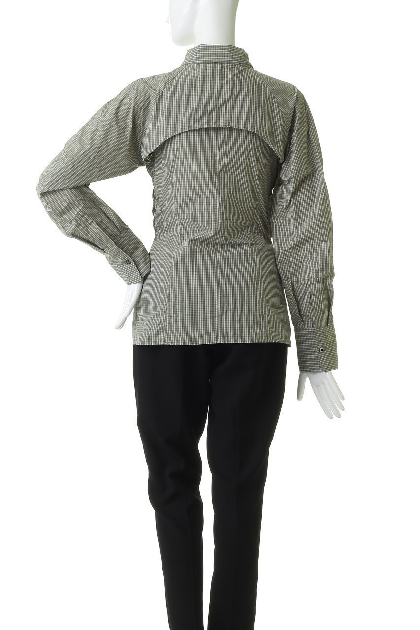 【メゾンスペシャル/MAISON SPECIAL】のSharpened Shape Shirt/シャーリングシェイプシャツ 人気、トレンドファッション・服の通販 founy(ファニー) 　ファッション　Fashion　レディースファッション　Fashion for Women　トップス・カットソー　Cut & Sew Tops　シャツ・ブラウス・オフィスカジュアル　Elegant Blouses & Button-Ups　シャーリング　Shirring, Ruched　スリット　Slit, Slit Detail　スリーブ　Sleeve, Long Sleeve / Short Sleeve　ノースリーブ　Sleeveless, No-Sleeve　ボレロ　Bolero, Short Cardigan　ロング　Long, Long-Length　other-4|ID: prp329100004925020 ipo3291000000036955353