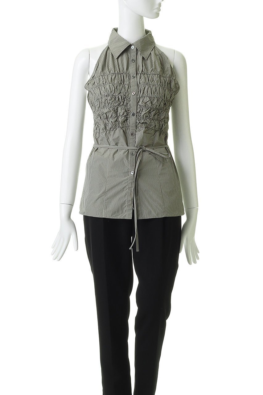 【メゾンスペシャル/MAISON SPECIAL】のSharpened Shape Shirt/シャーリングシェイプシャツ 人気、トレンドファッション・服の通販 founy(ファニー) 　ファッション　Fashion　レディースファッション　Fashion for Women　トップス・カットソー　Cut & Sew Tops　シャツ・ブラウス・オフィスカジュアル　Elegant Blouses & Button-Ups　シャーリング　Shirring, Ruched　スリット　Slit, Slit Detail　スリーブ　Sleeve, Long Sleeve / Short Sleeve　ノースリーブ　Sleeveless, No-Sleeve　ボレロ　Bolero, Short Cardigan　ロング　Long, Long-Length　other-6|ID: prp329100004925020 ipo3291000000036955356